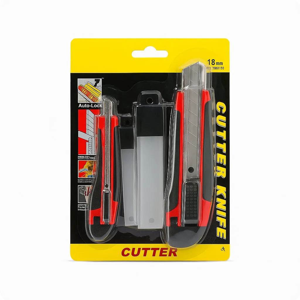 18mm Cutter Set with Blades Close-Up