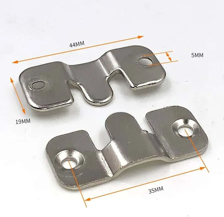 Bed Rail Bracket Pair Top View