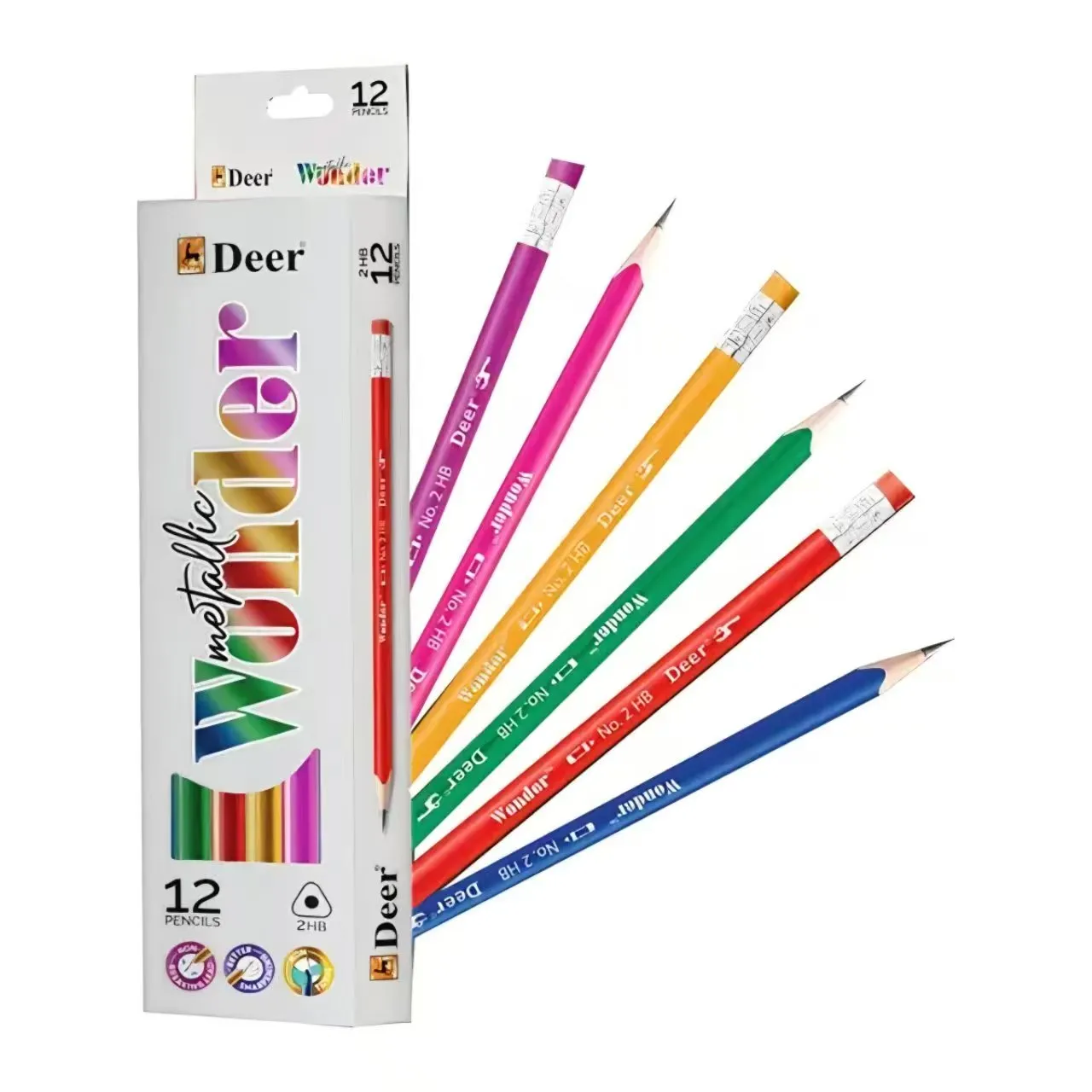 Deer Metallic Wonder pencil box front