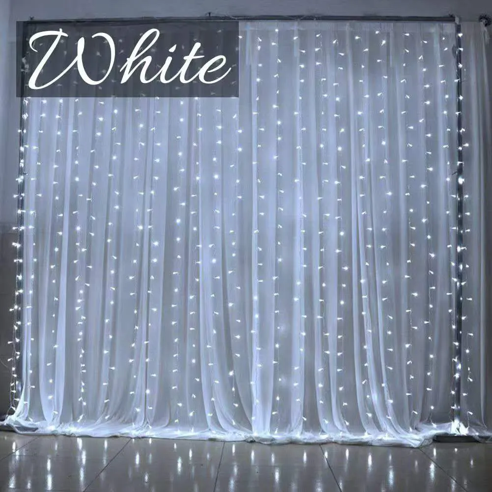 LED Curtain Lights Size And Strand Diagram