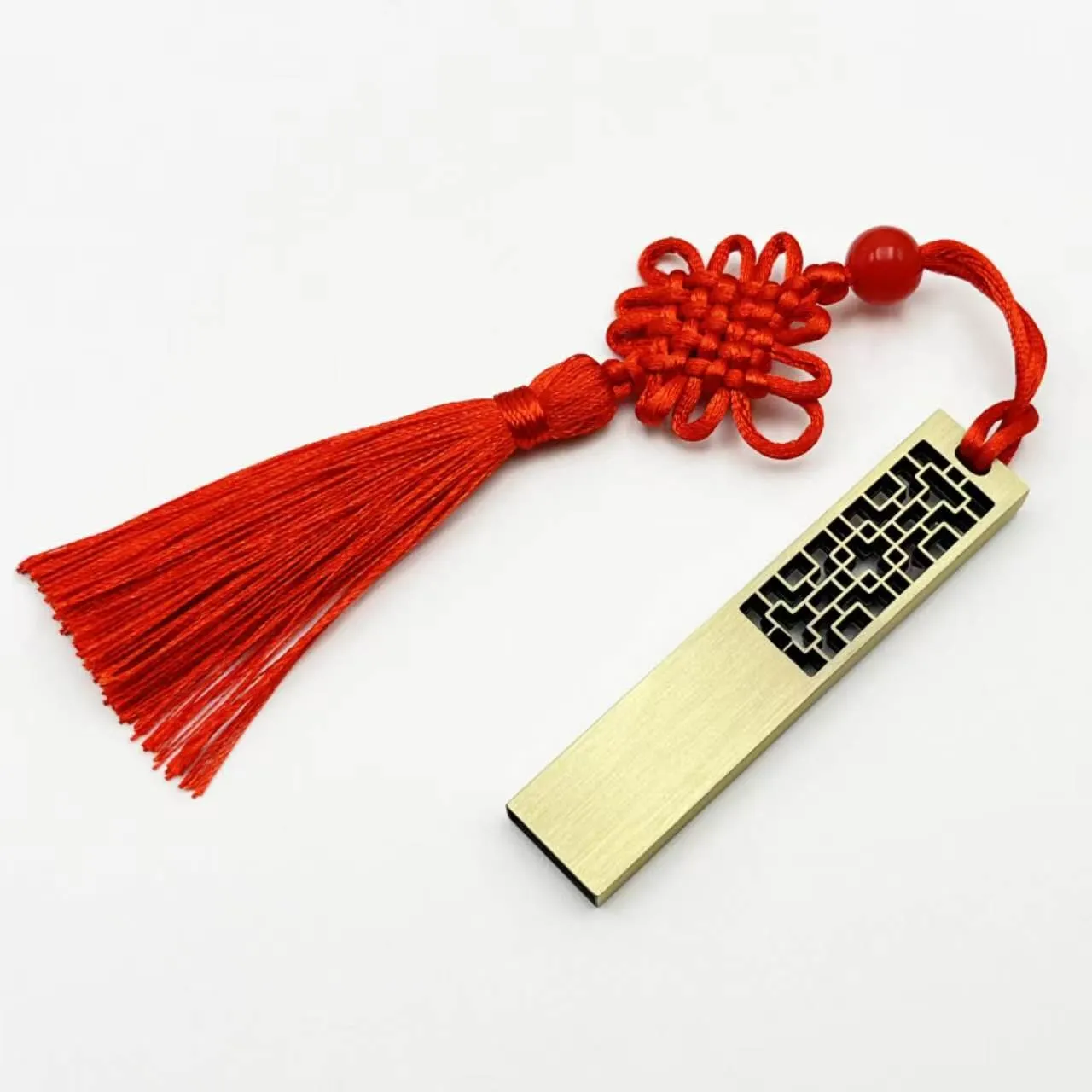 Metal USB drive design closeup