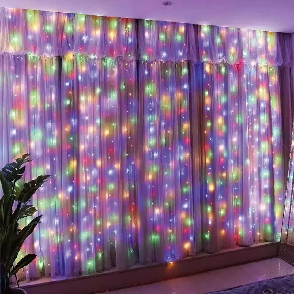 Multicolor Fairy Lights Room Ambiance Setup