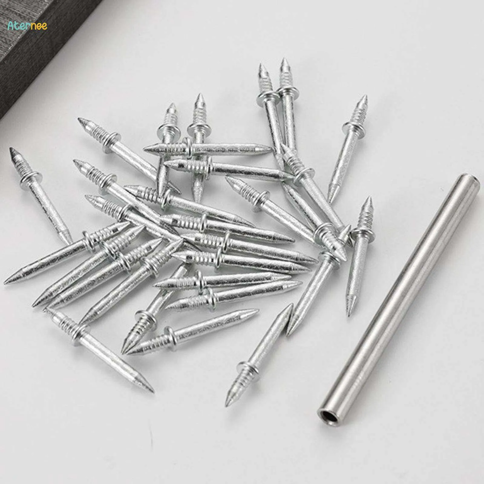 Nail Pins Pile with Hammer Use