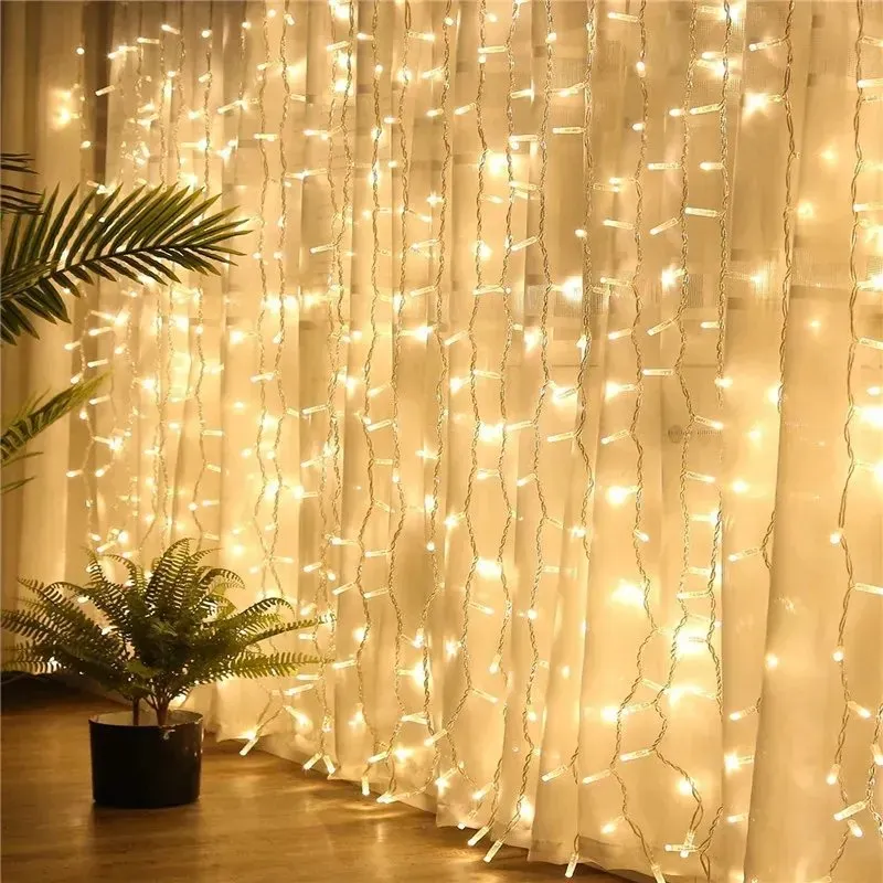 Outdoor Pergola LED Curtain Lights Display