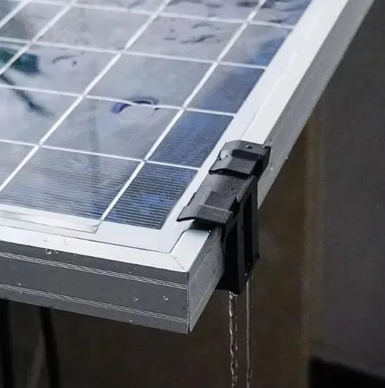 Solar Panel Clip Water Drip Demo