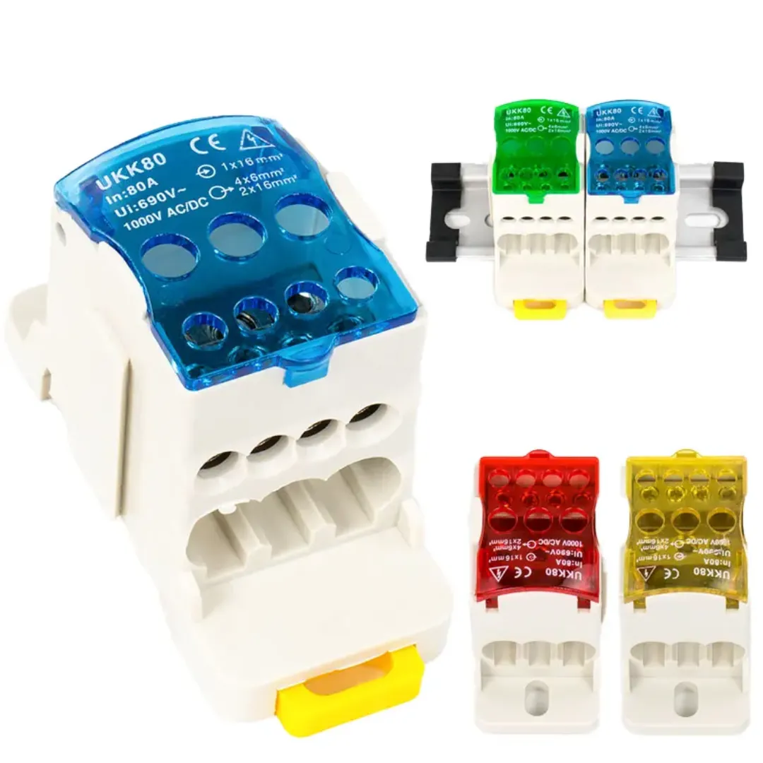 UKK80 Terminal Box Color Variants Blue Green Red Yellow