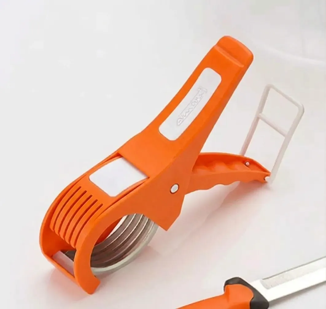 Vegetable Cutter With Sliced Veggies Display