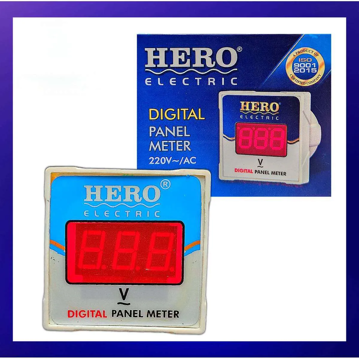Voltmeter AC 220V Front Close-Up