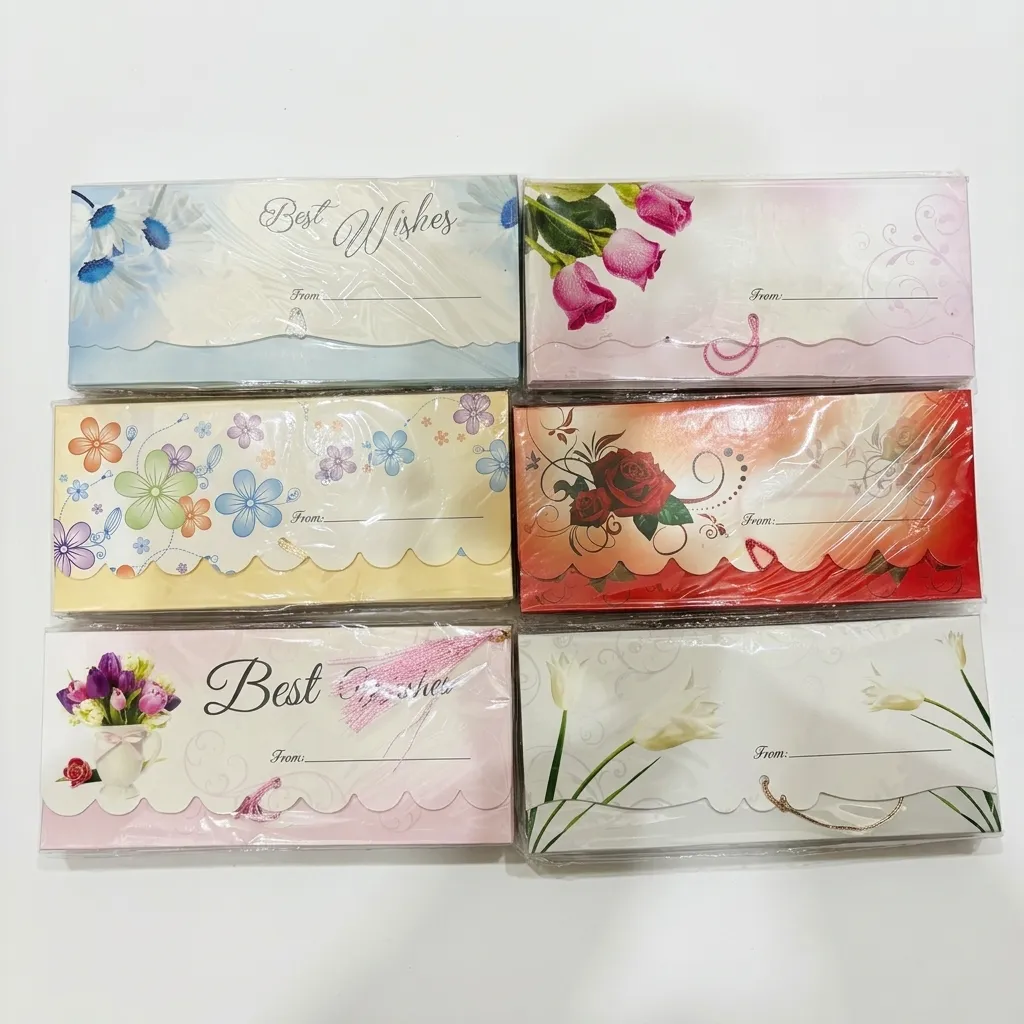 White Tulip Best Wishes Envelope